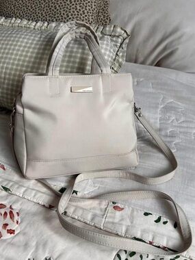 The Stone‎ City Textile Cream Tote - Crossbody / Shoulder Bag
